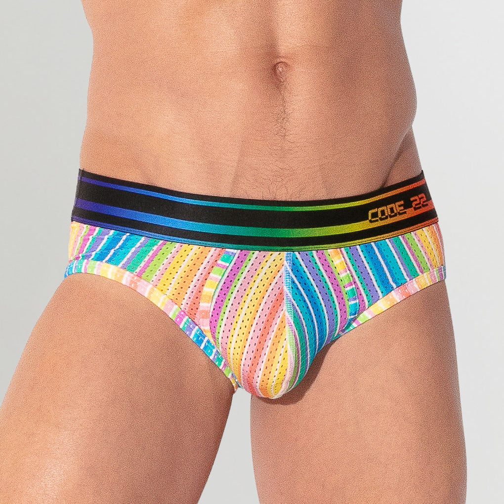 CODE 22 Pride 26 Brief Stripes