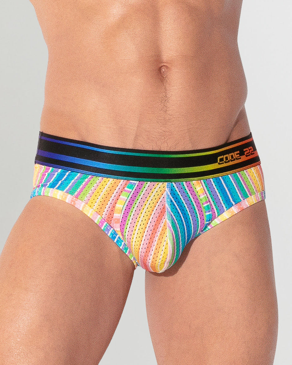 CODE 22 Pride 26 Brief Stripes