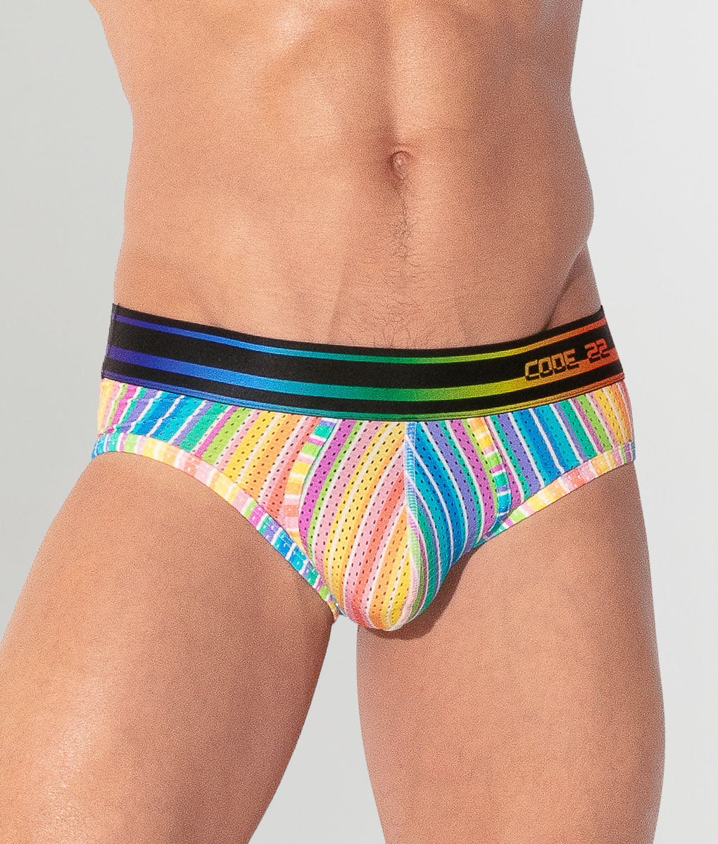 CODE 22 Pride 26 Brief Stripes
