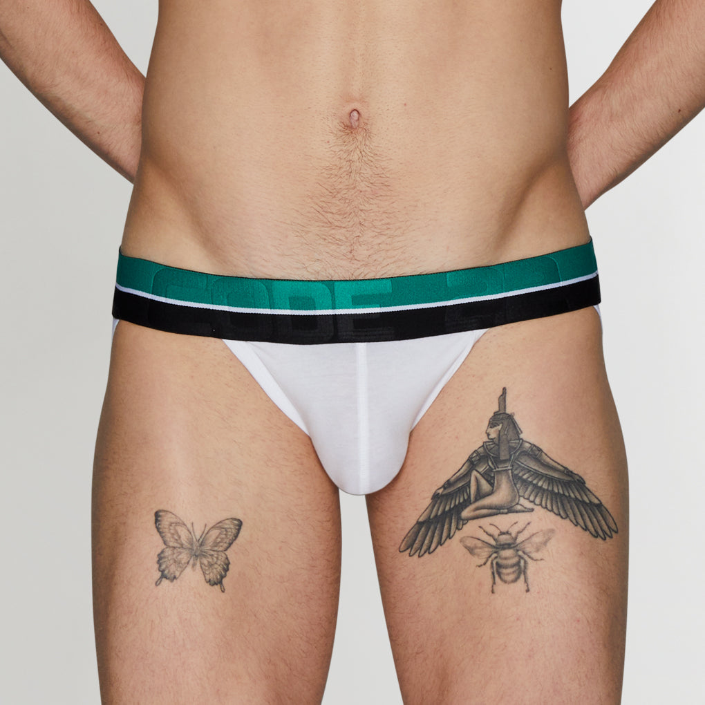 CODE 22 Palm Tree Jockstrap CODE 22 Palm Tree Jockstrap White
