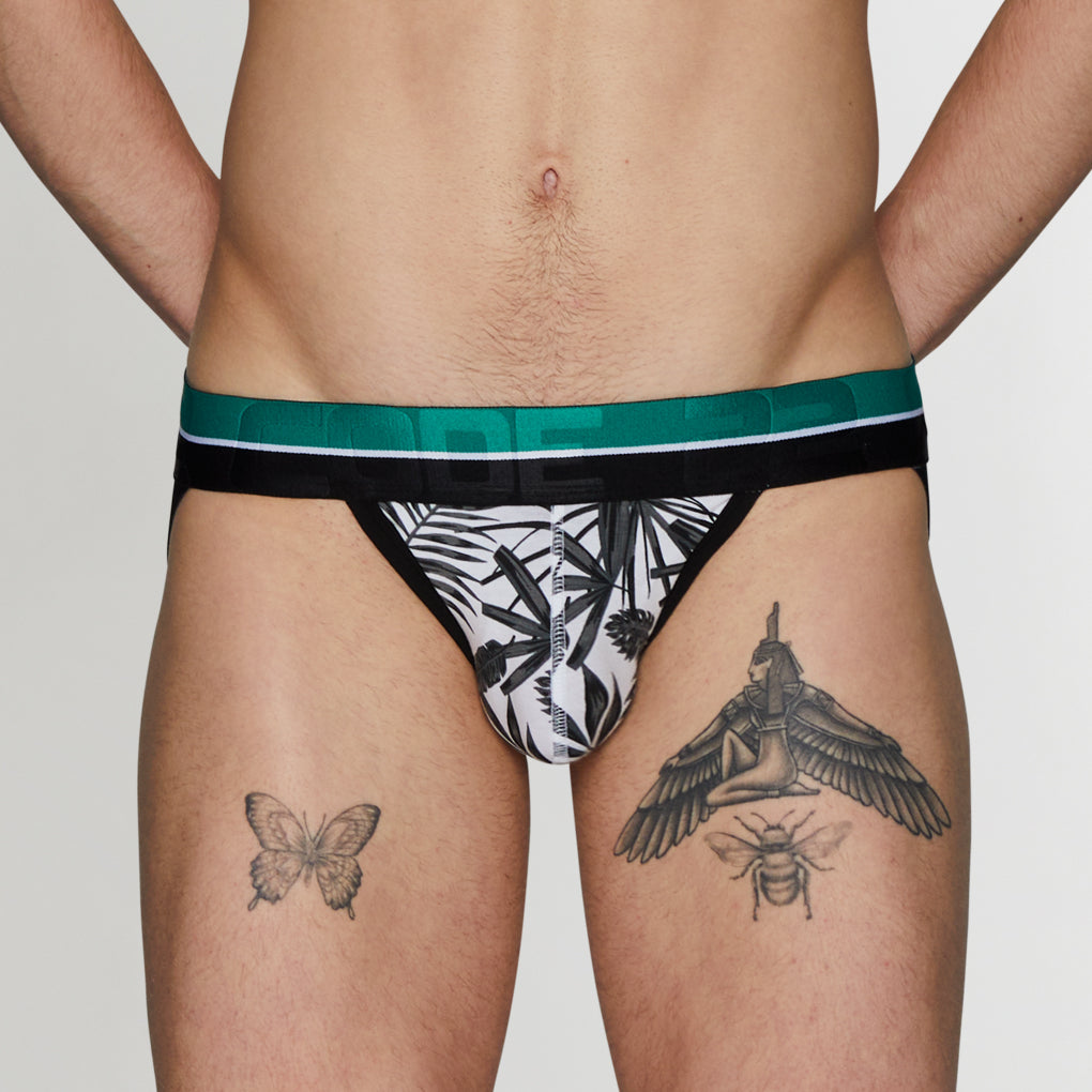 CODE 22 Palm Tree Jockstrap CODE 22 Palm Tree Jockstrap Charcoal