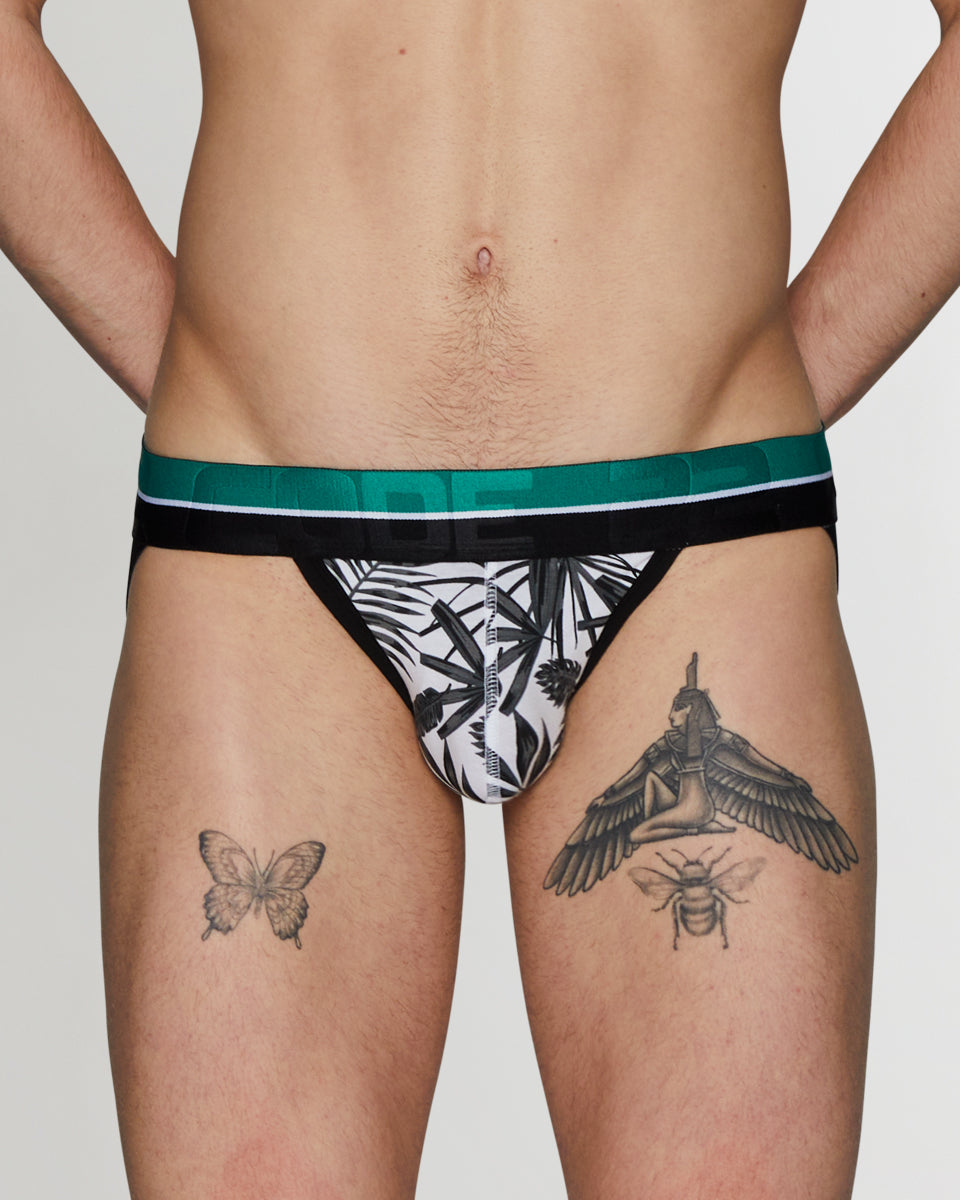 CODE 22 Palm Tree Jockstrap CODE 22 Palm Tree Jockstrap Charcoal