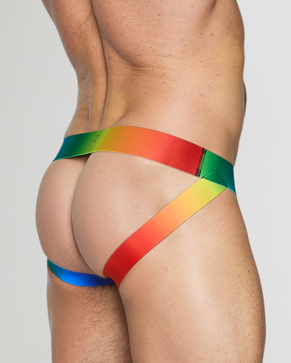 CODE 22 Pride Mesh Jockstrap Black