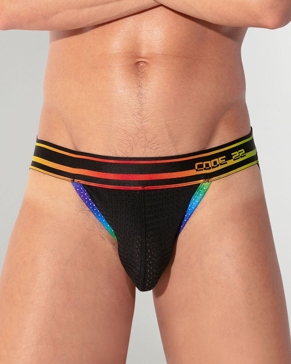 CODE 22 Pride 26 Jockstrap Black
