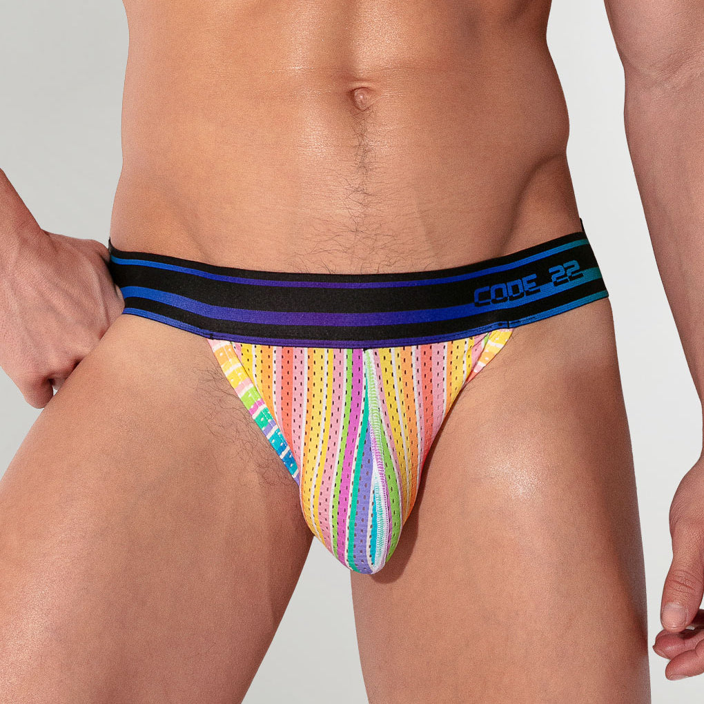 CODE 22 Pride 26 Jockstrap Stripes