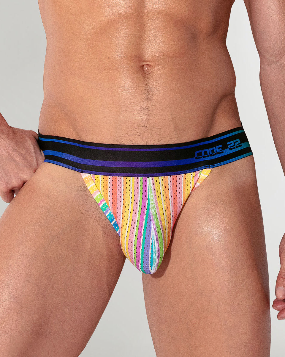 CODE 22 Pride 26 Jockstrap Stripes