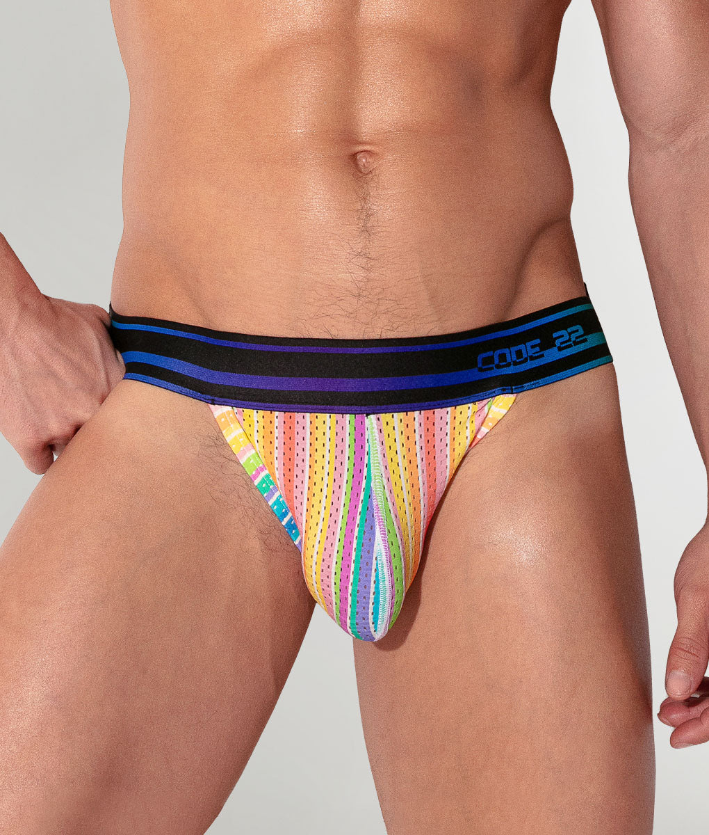 CODE 22 Pride 26 Jockstrap Stripes