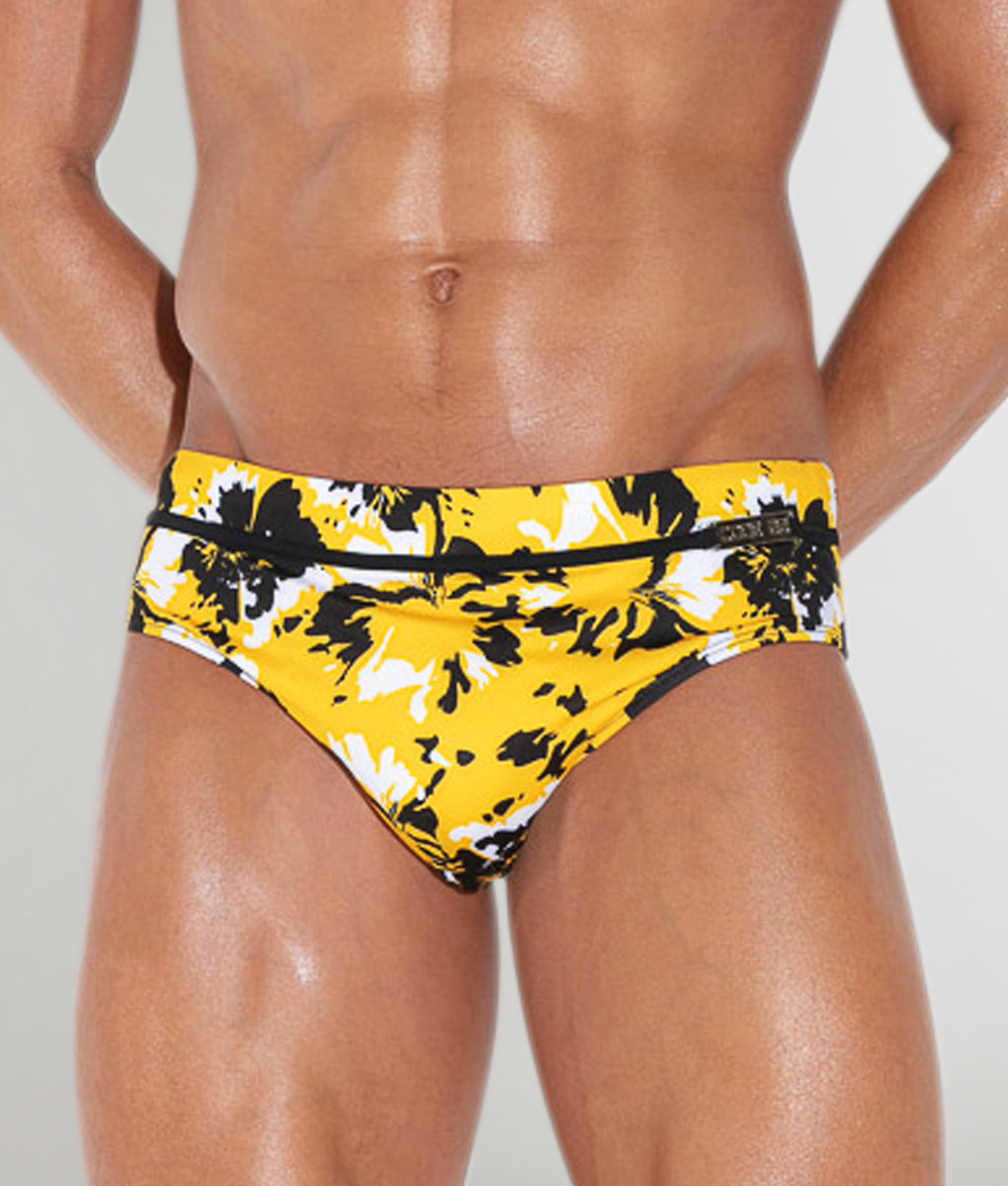 CODE 22 Lekeito Swim Brief Yellow