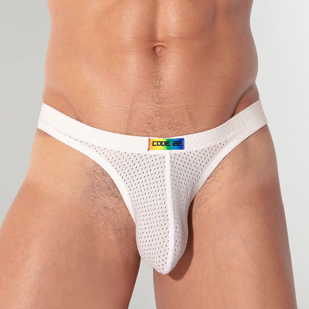 CODE 22 Pride 26 Thong White