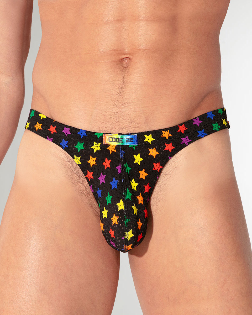 CODE 22 Pride 26 Thong Printed