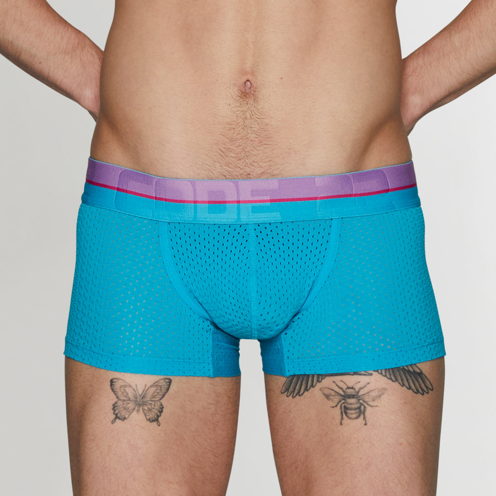 CODE 22 Bright Mesh Trunk CODE 22 Bright Mesh Trunk Turquoise