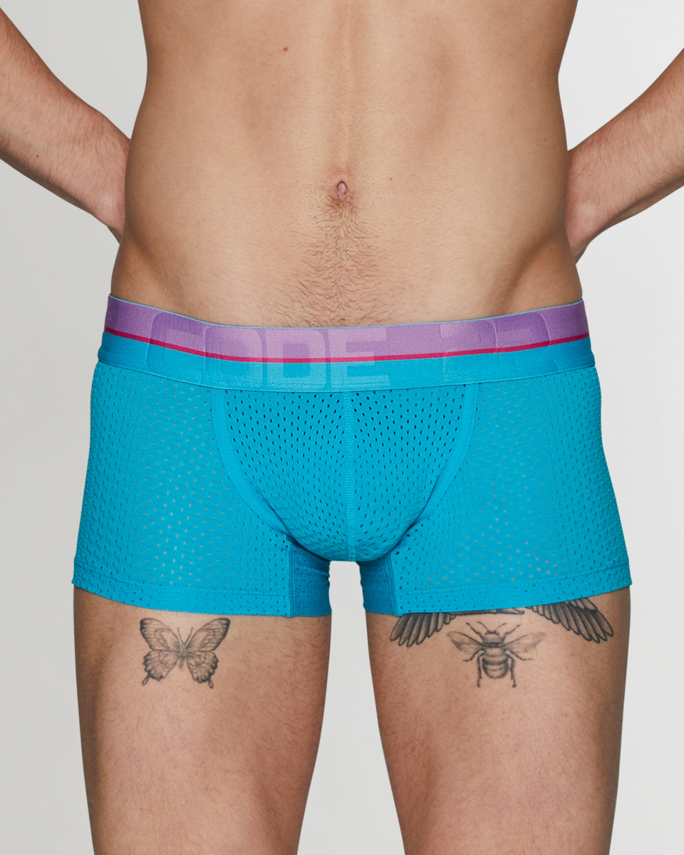 CODE 22 Bright Mesh Trunk CODE 22 Bright Mesh Trunk Turquoise