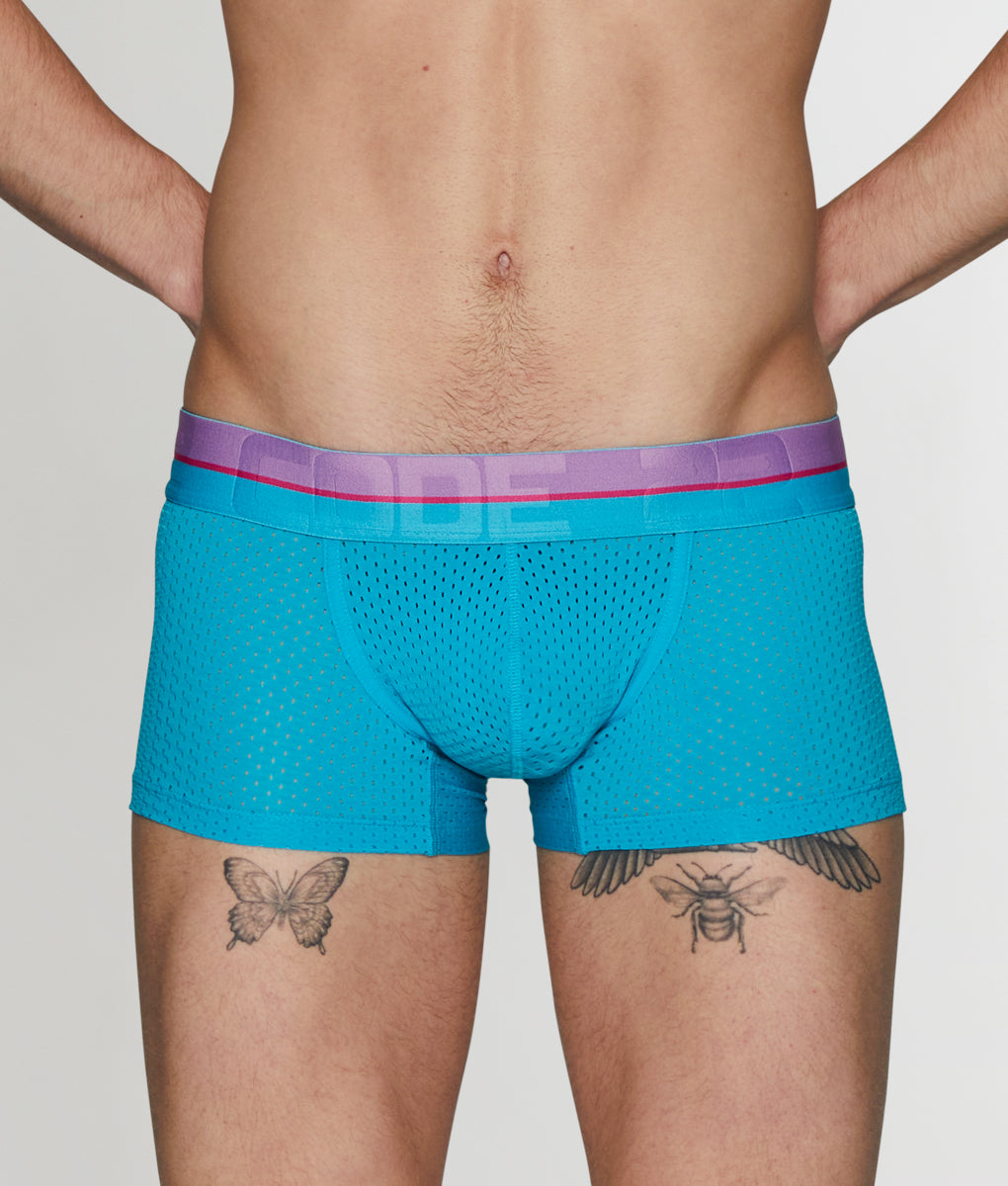 CODE 22 Bright Mesh Trunk CODE 22 Bright Mesh Trunk Turquoise