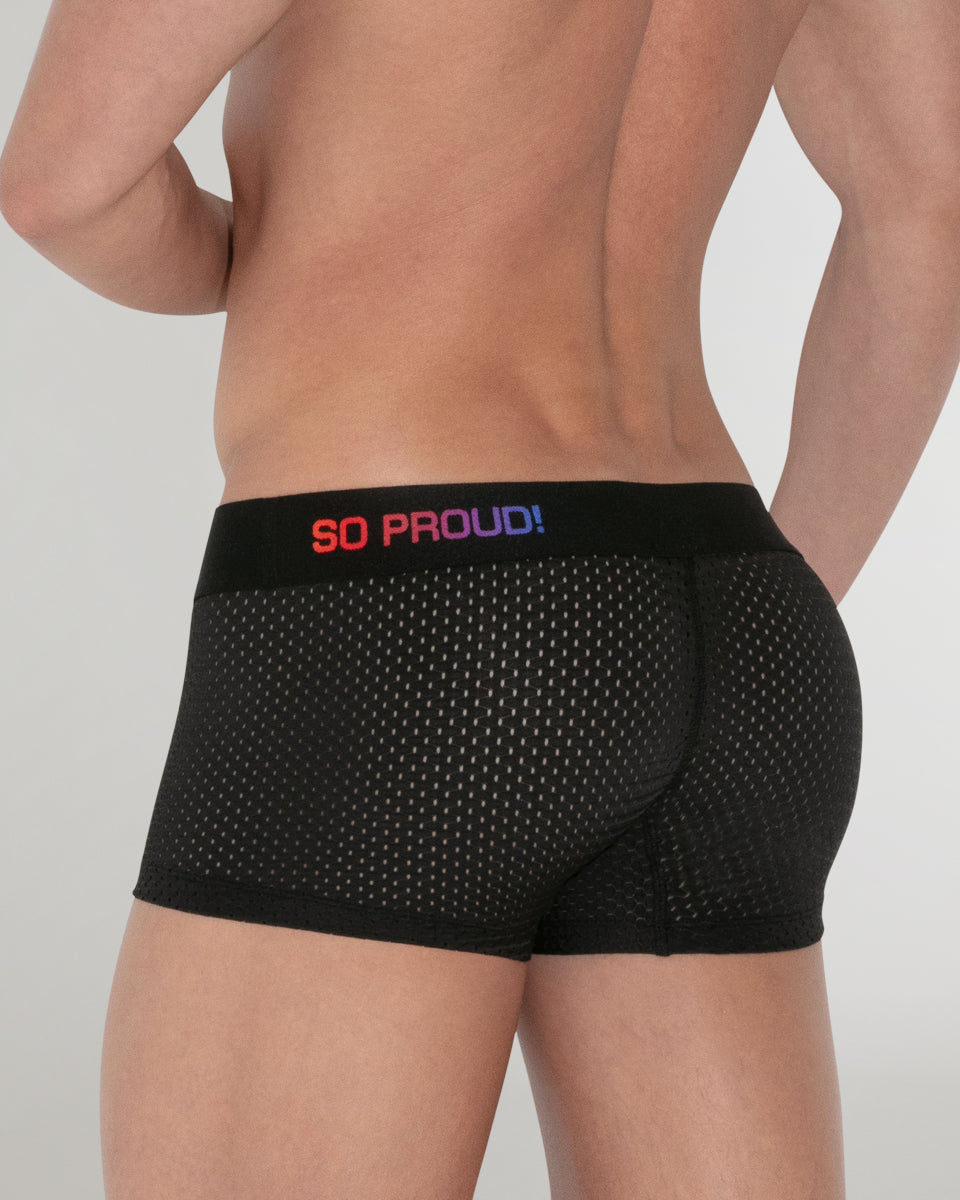 CODE 22 Pride Mesh Trunk CODE 22 Pride Mesh Trunk Solid-black