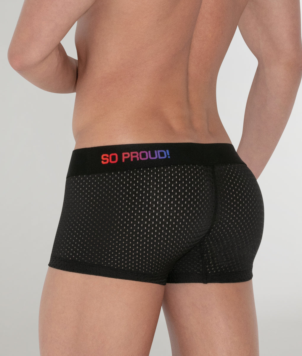 CODE 22 Pride Mesh Trunk CODE 22 Pride Mesh Trunk Solid-black