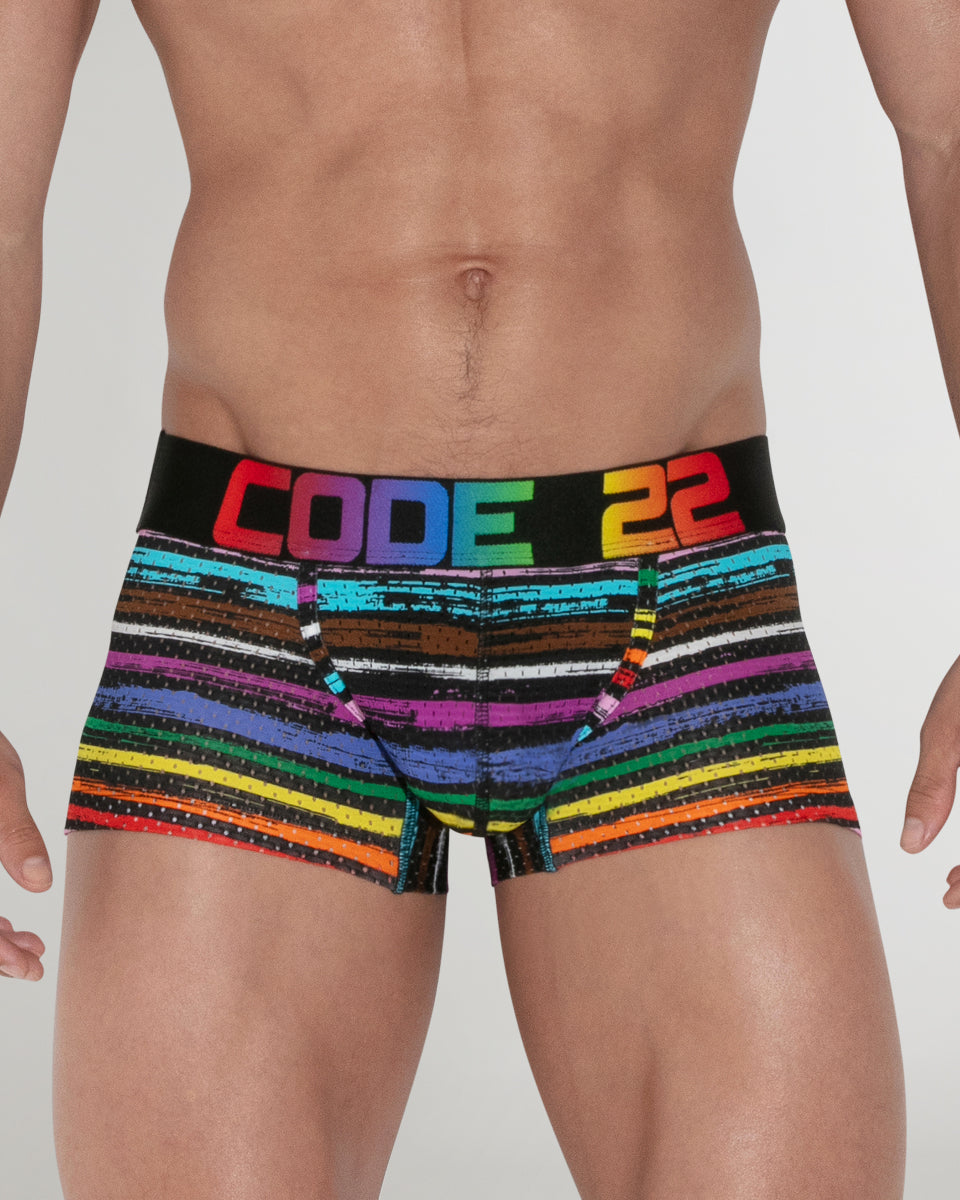 CODE 22 Pride Mesh Trunk CODE 22 Pride Mesh Trunk Black-pattern