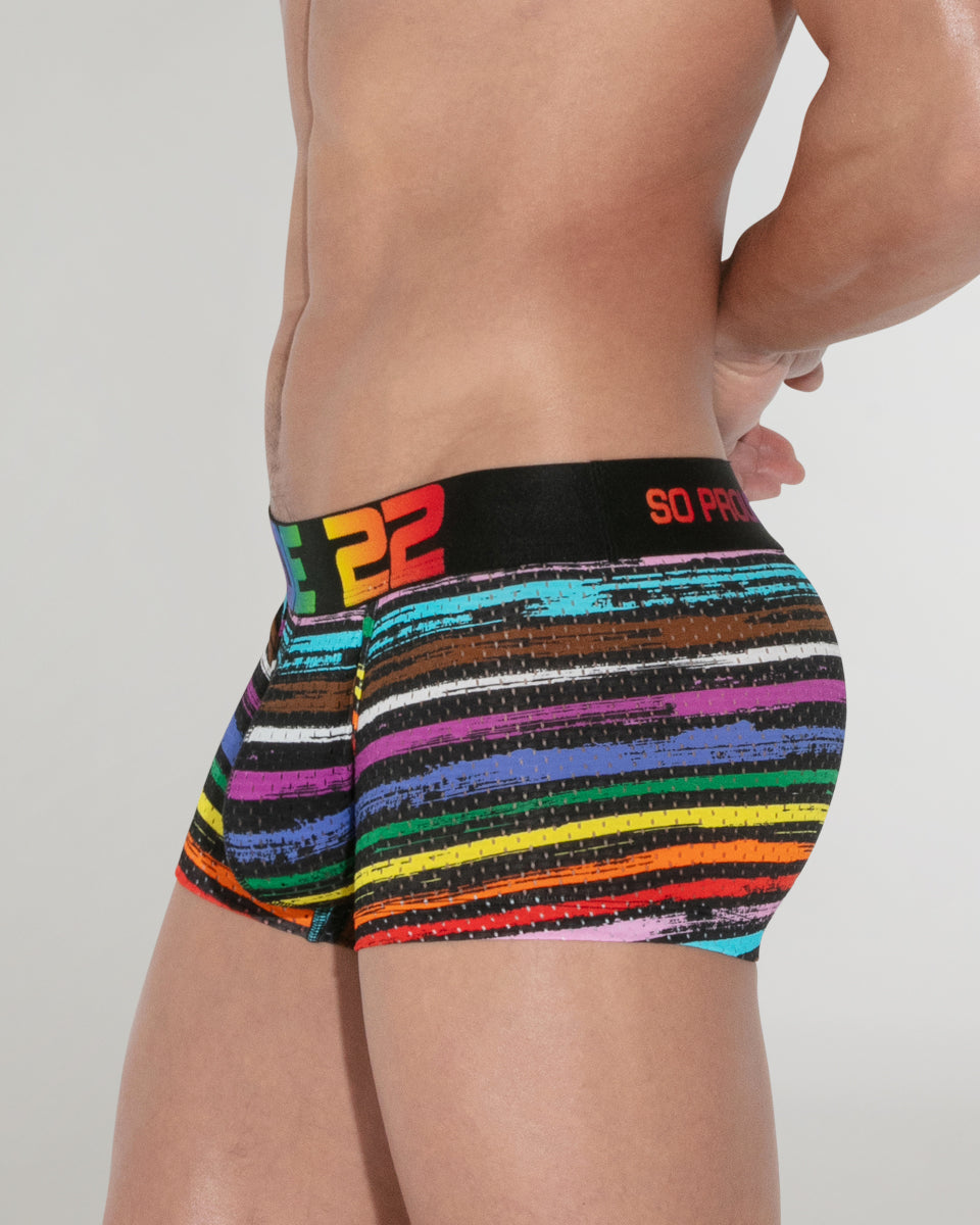 CODE 22 Pride Mesh Trunk CODE 22 Pride Mesh Trunk Black-pattern