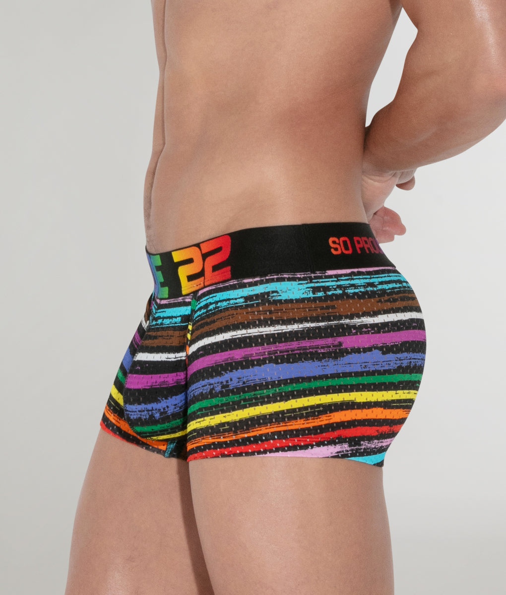 CODE 22 Pride Mesh Trunk CODE 22 Pride Mesh Trunk Black-pattern