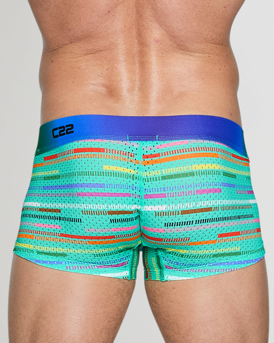 CODE 22 Pride Mesh Trunk Turquoise