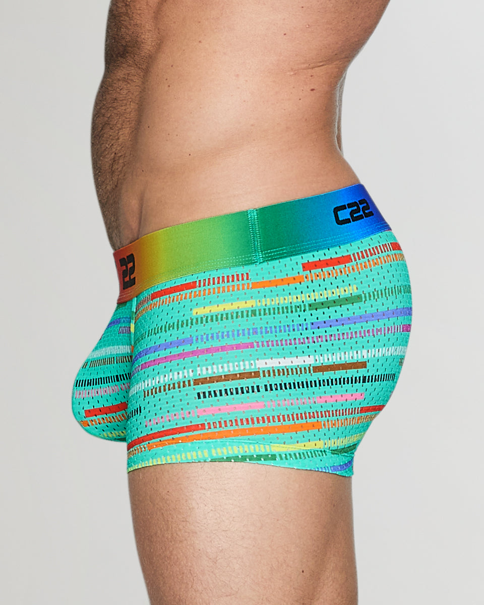 CODE 22 Pride Mesh Trunk Turquoise