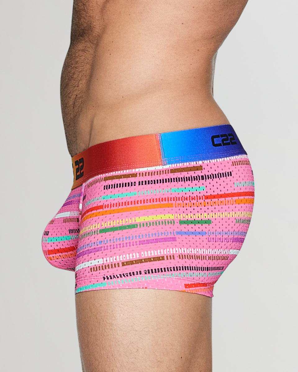 CODE 22 Pride Mesh Trunk Pink