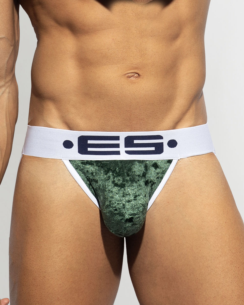 ES Collection Velvet Jockstrap Khaky