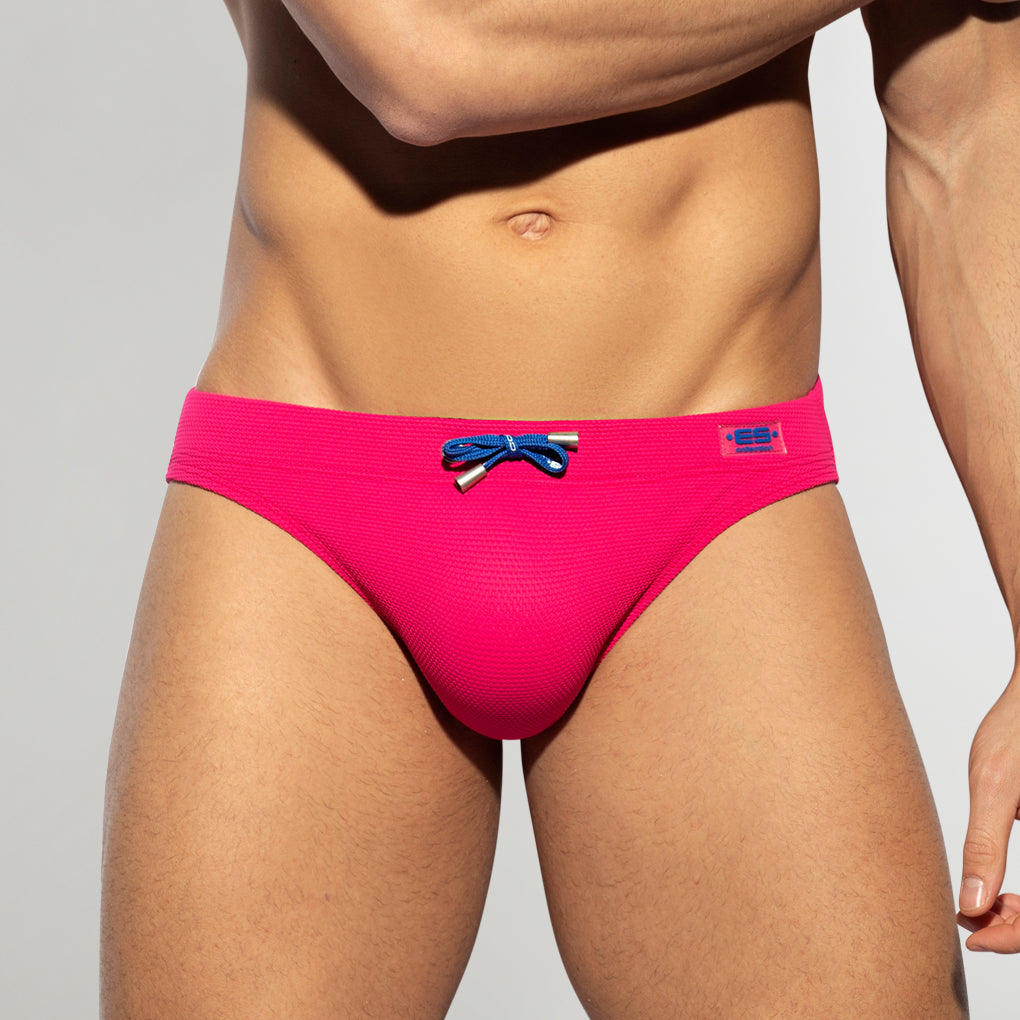 ES Collection Pique Swim Brief Fuschia