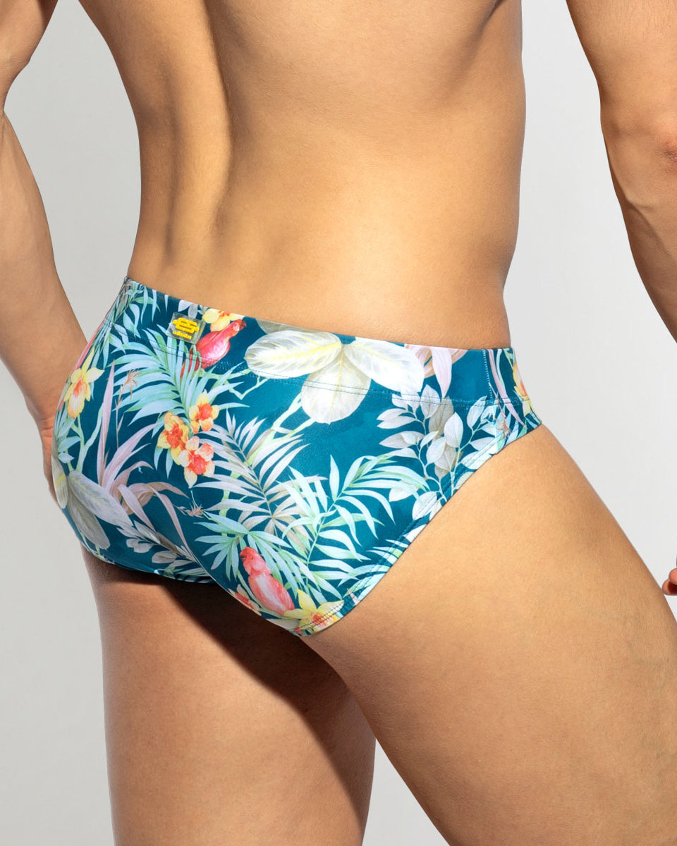 ES Collection Hawaiian Swim Brief Cobalt