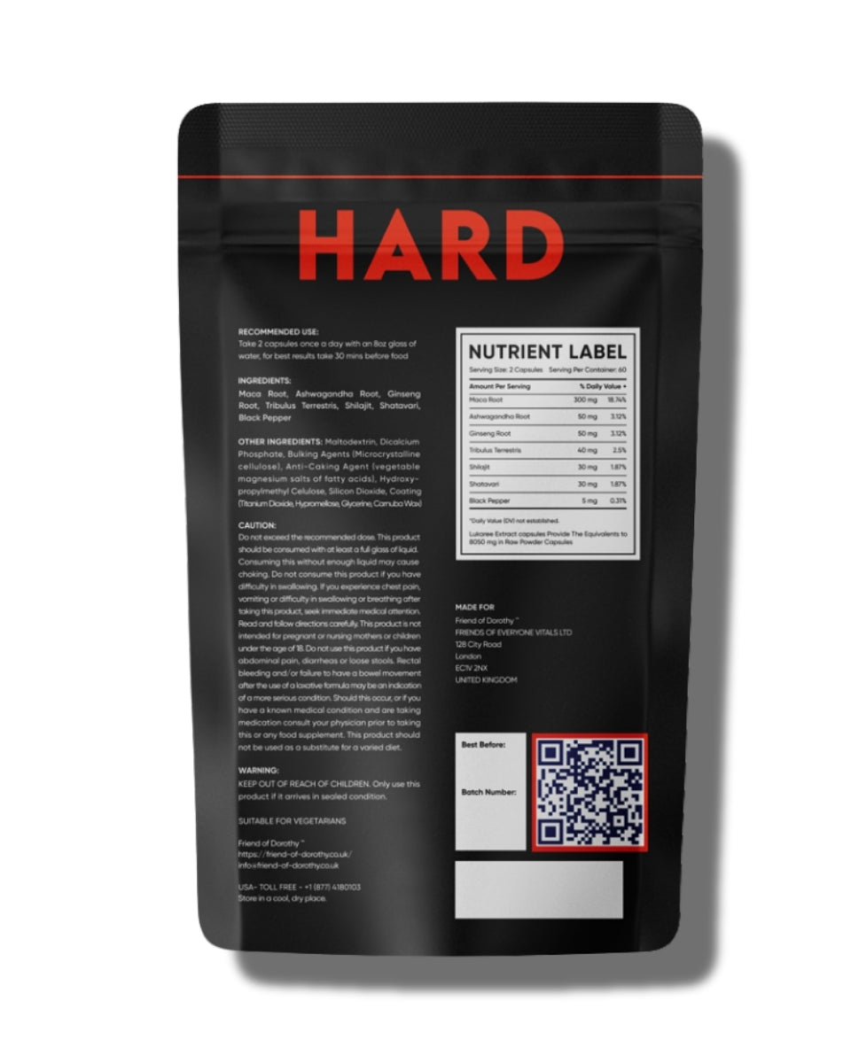Friend of Dorothy Hard - 60 Capsules NEW Na