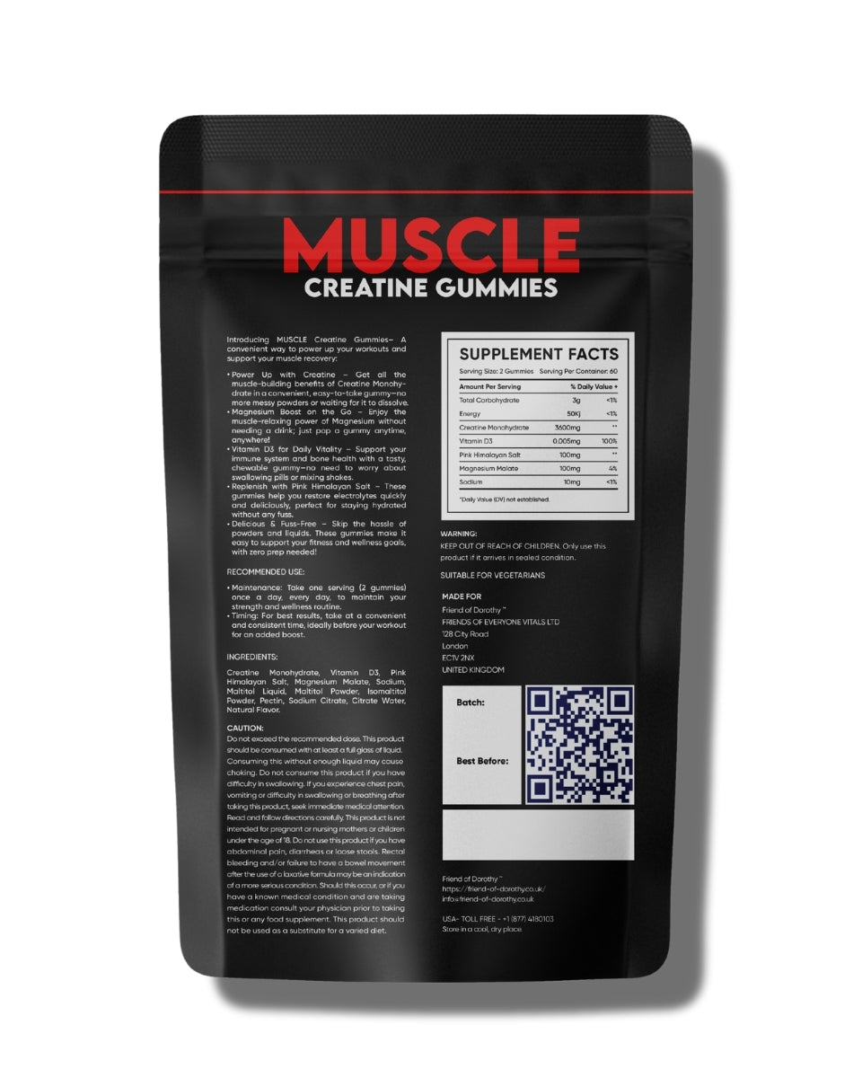 Friend of Dorothy Muscle Creatine Gummies - 60 Gummies Na