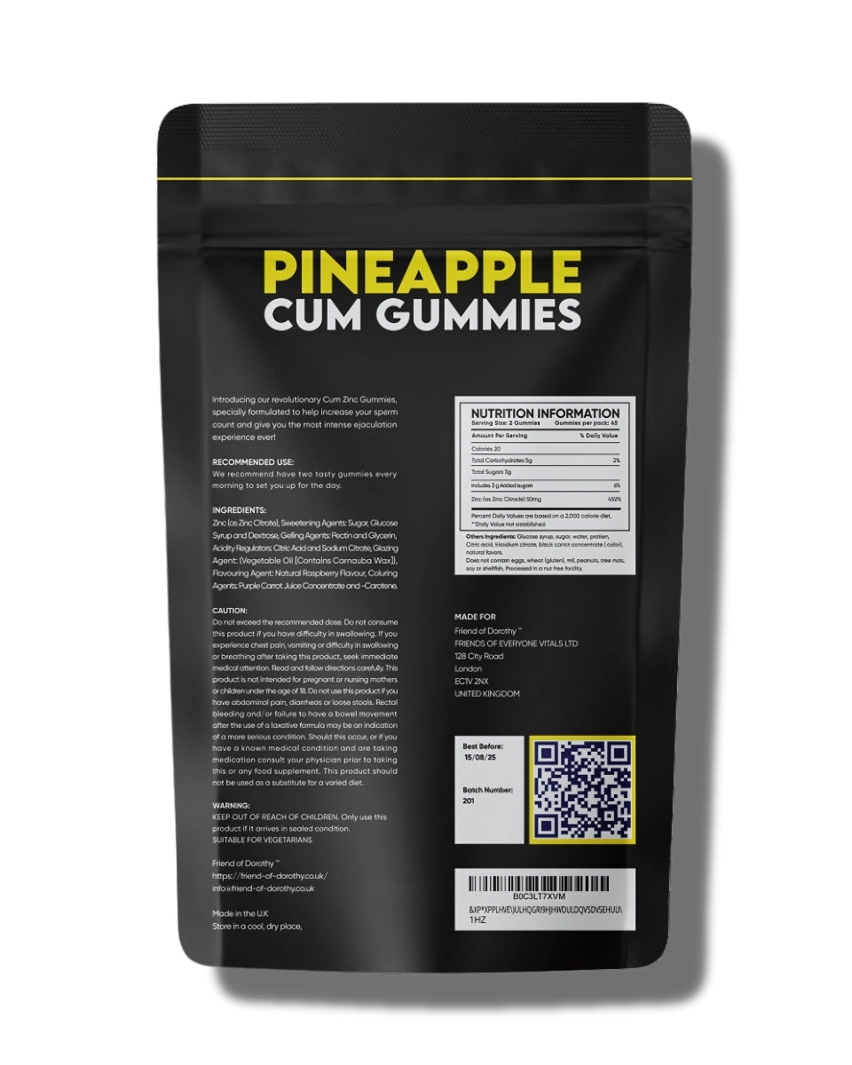 Friend of Dorothy Pineapple Cum Gummies - 60 Gummies Na