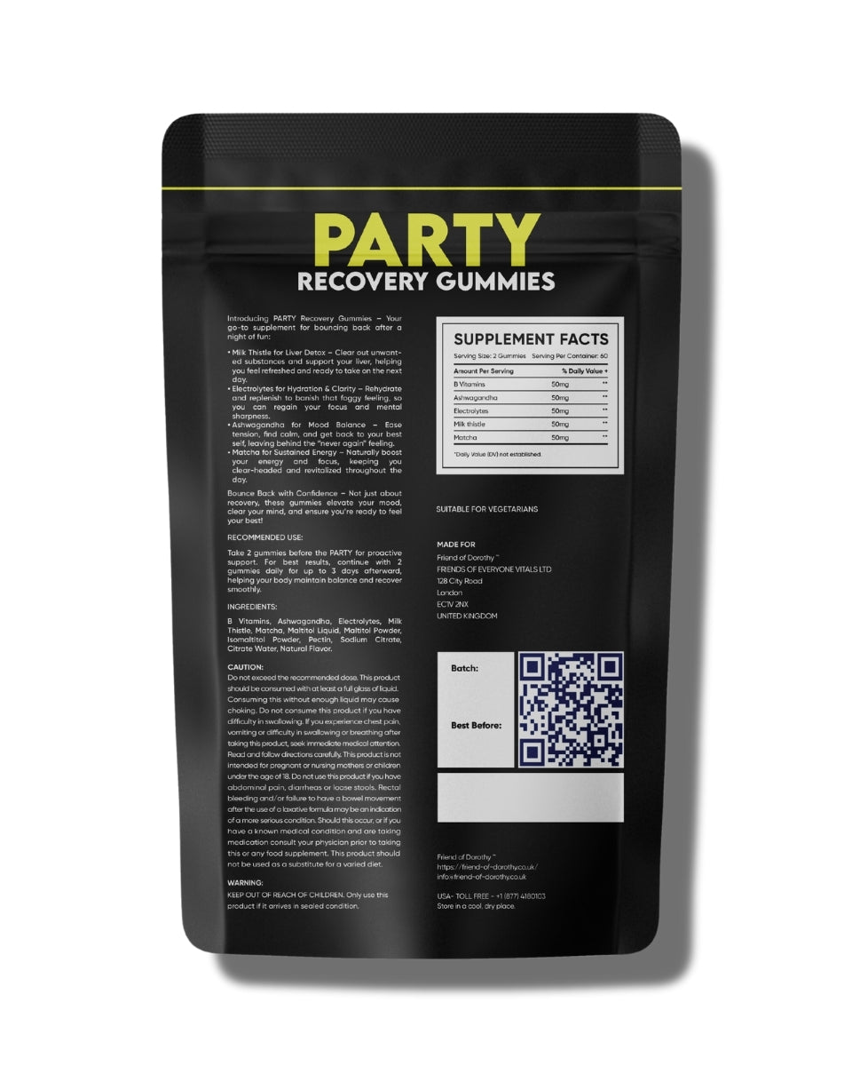 Friend of Dorothy Party Recovery Gummies - 60 Gummies Na