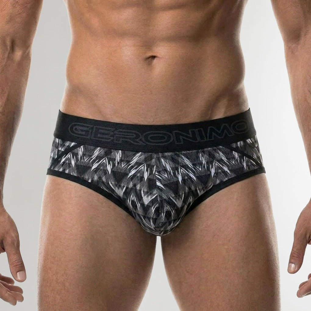 Geronimo Modern Mosaic Brief Black