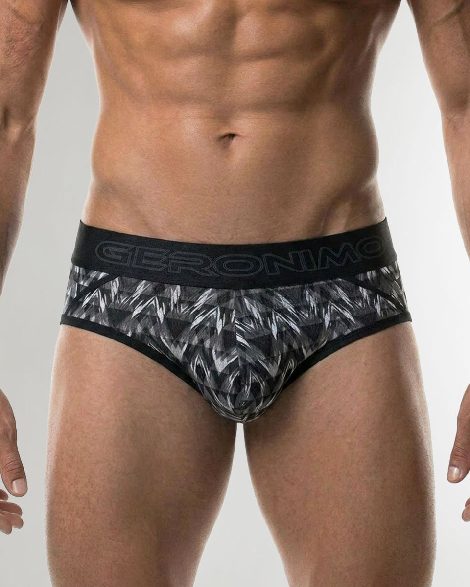 Geronimo Modern Mosaic Brief Black