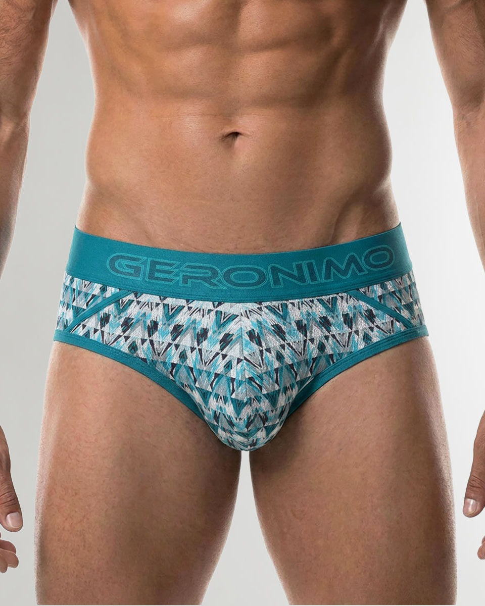 Geronimo Modern Mosaic Brief Turquoise