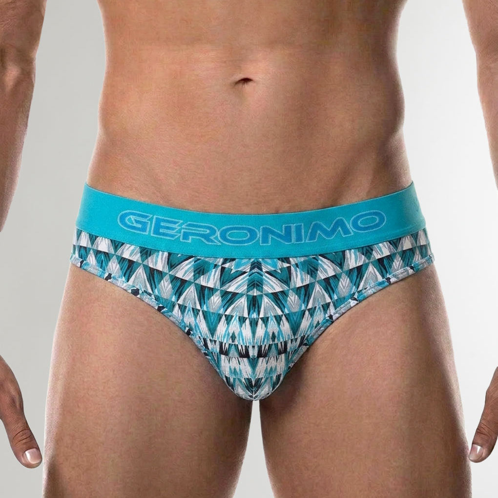 Geronimo Modern Mosaic Thong Turquoise