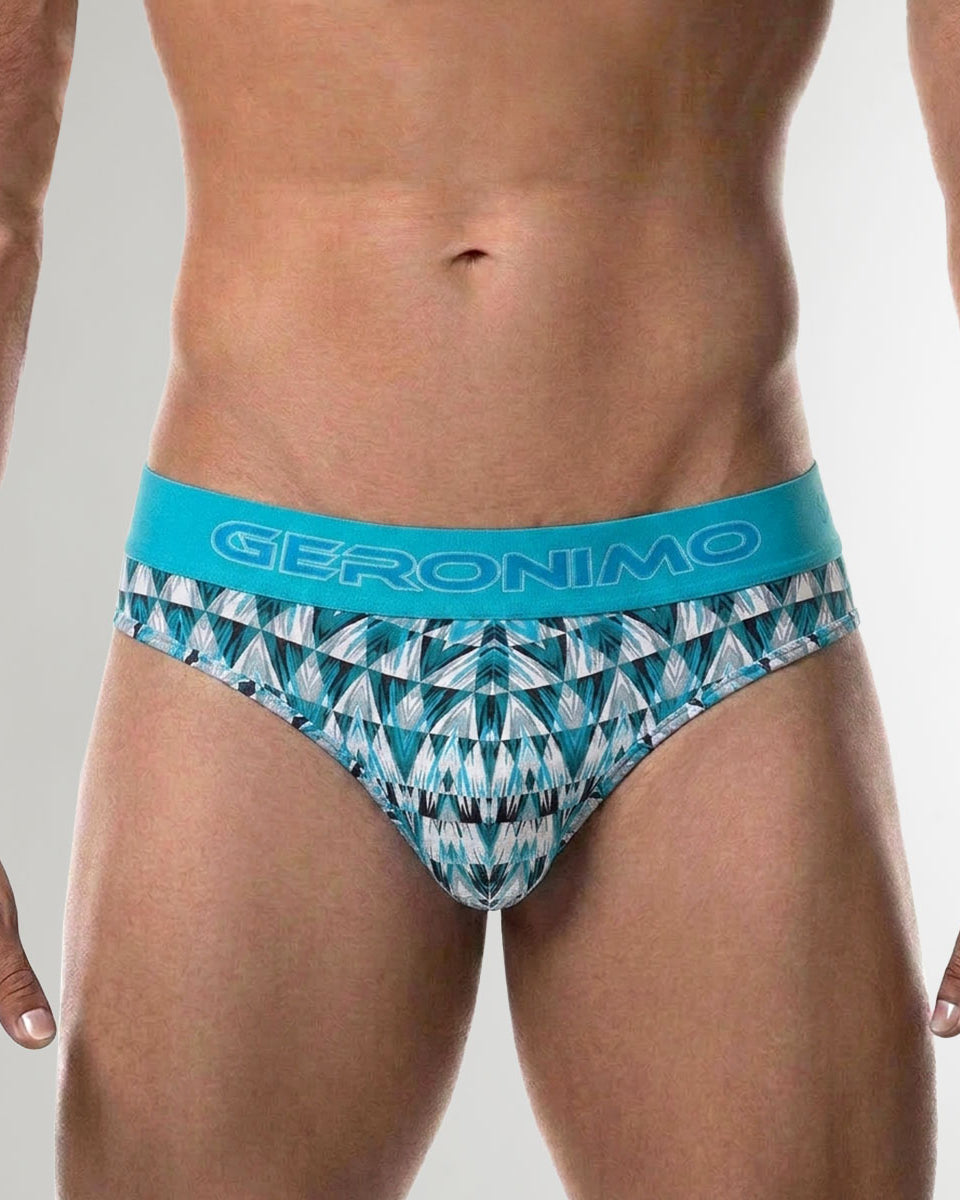 Geronimo Modern Mosaic Thong Turquoise