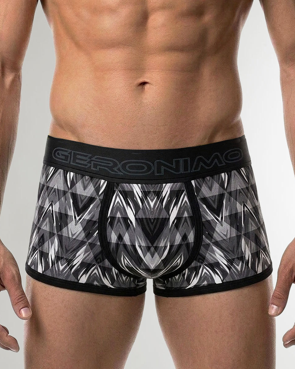 Geronimo Modern Mosaic Trunk Black