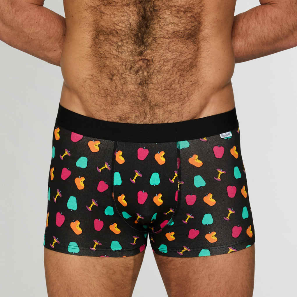Happy Socks Apple Trunk Black-apple