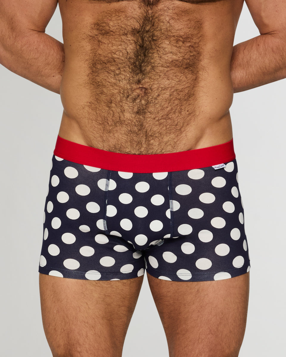 Happy Socks Big Dot Trunk Navy-big-dot