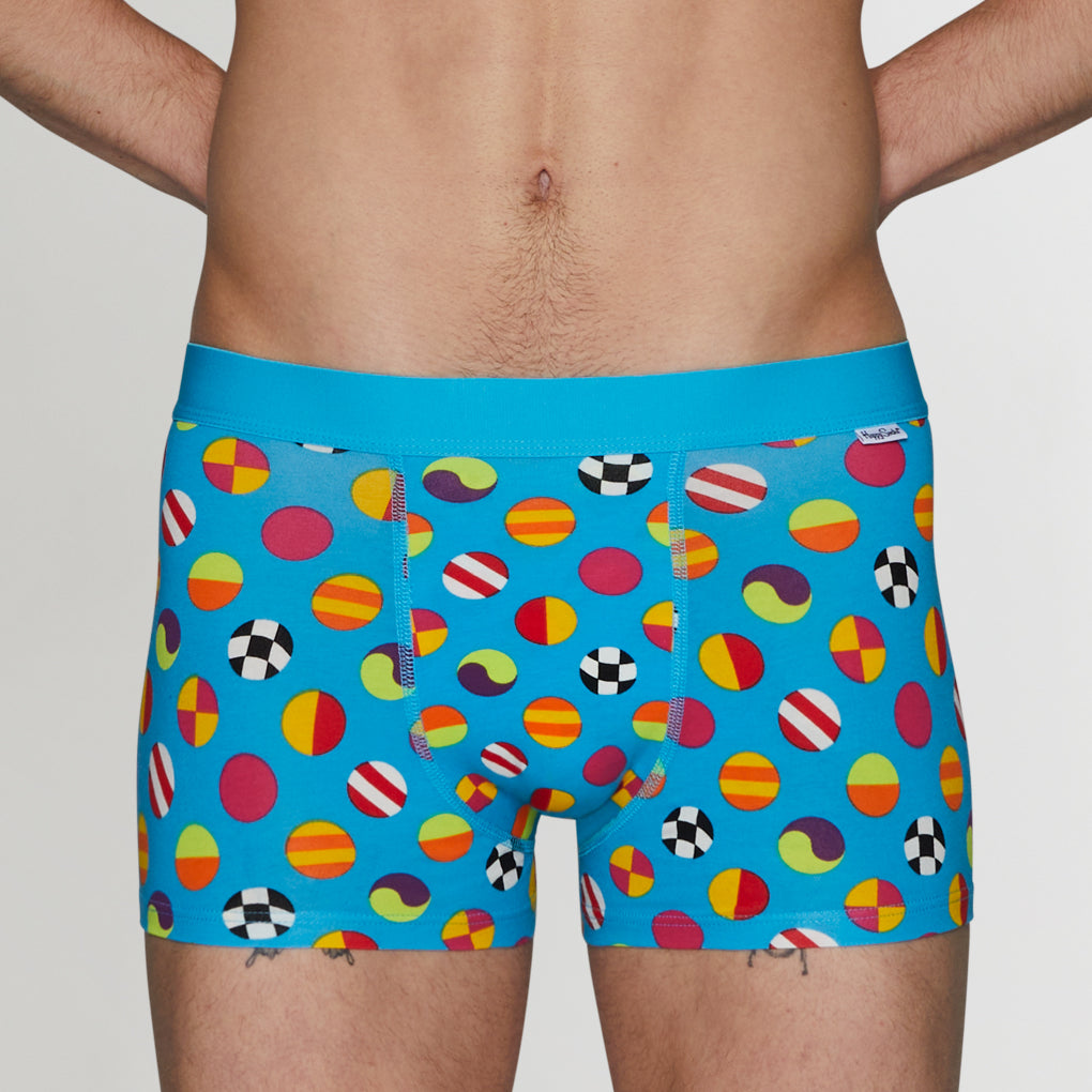 Happy Socks Clashing Dot Trunk Happy Socks Clashing Dot Trunk Blue-clashing-dot