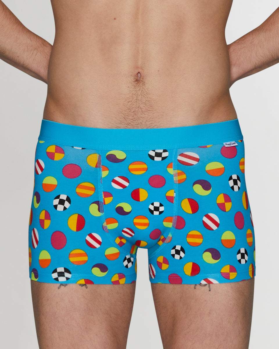 Happy Socks Clashing Dot Trunk Happy Socks Clashing Dot Trunk Blue-clashing-dot