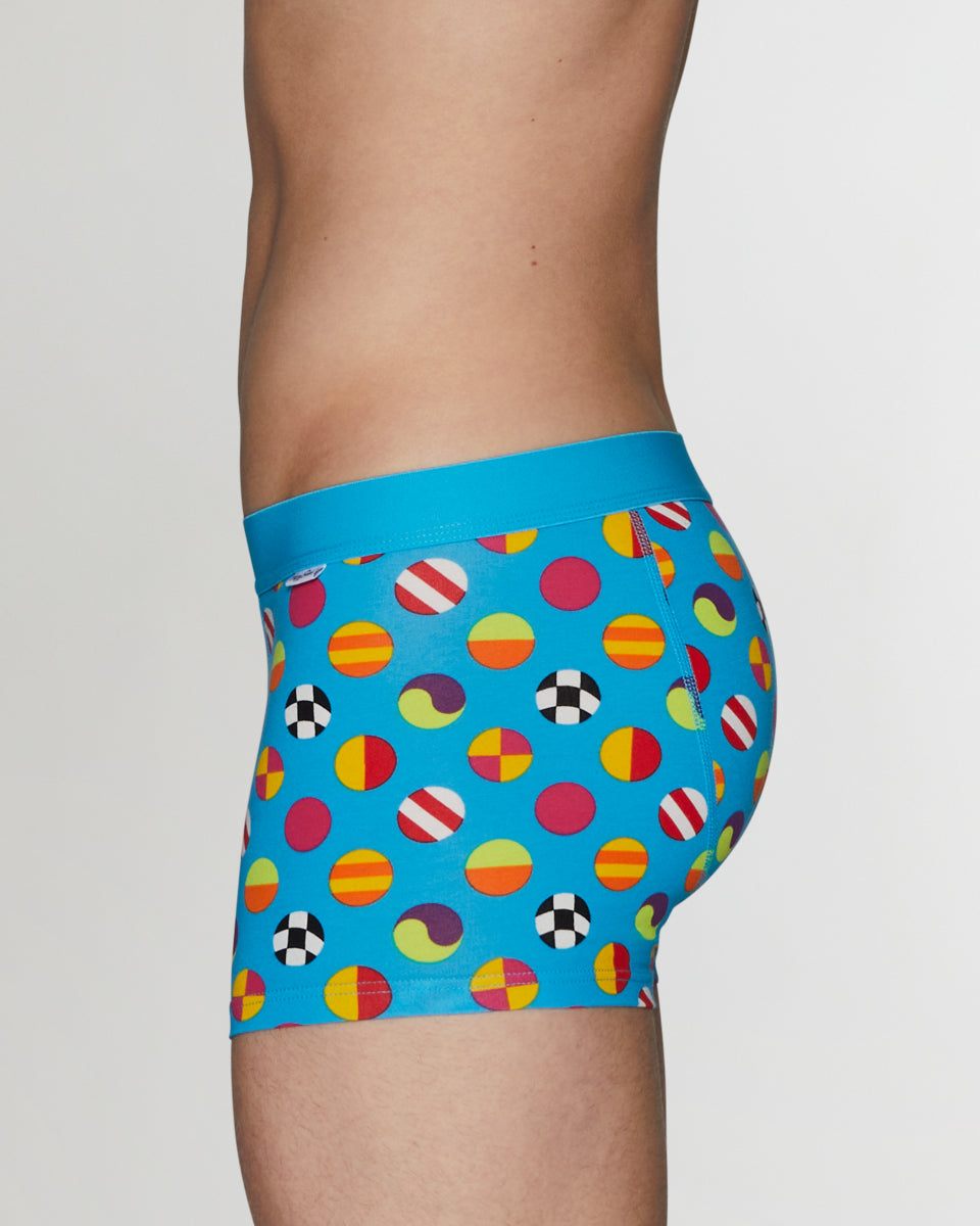 Happy Socks Clashing Dot Trunk Happy Socks Clashing Dot Trunk Blue-clashing-dot