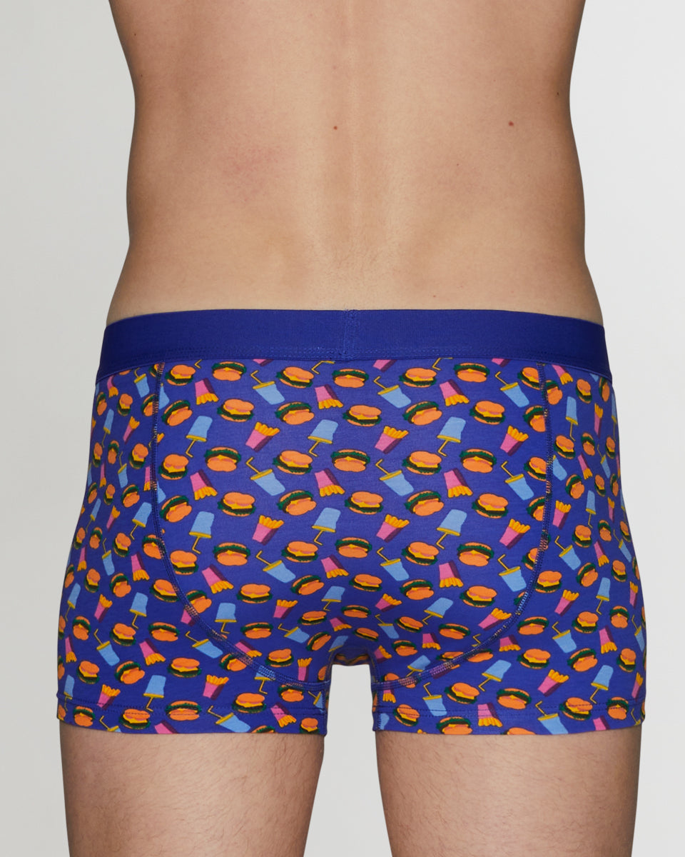 Happy Socks Hamburger Trunk Happy Socks Hamburger Trunk Blue-hamburger