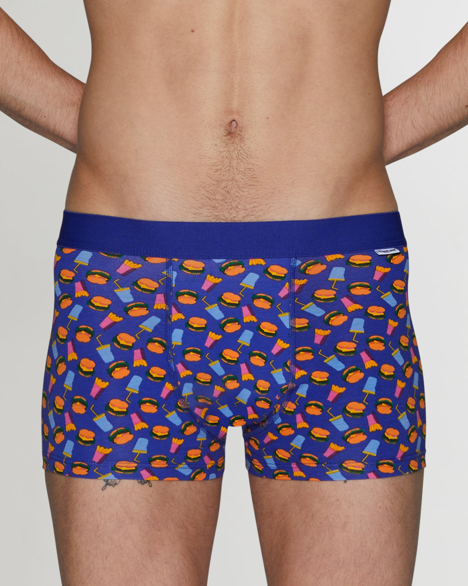 Happy Socks Hamburger Trunk Happy Socks Hamburger Trunk Blue-hamburger