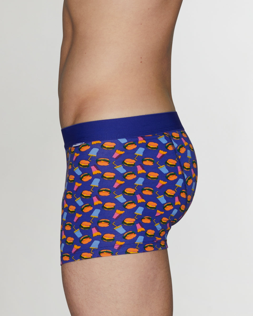 Happy Socks Hamburger Trunk Happy Socks Hamburger Trunk Blue-hamburger