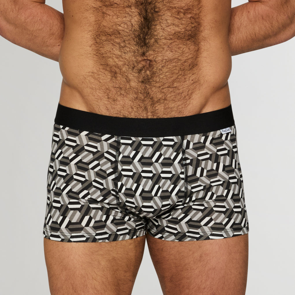Happy Socks Hexagon Trunk Black-hexagon