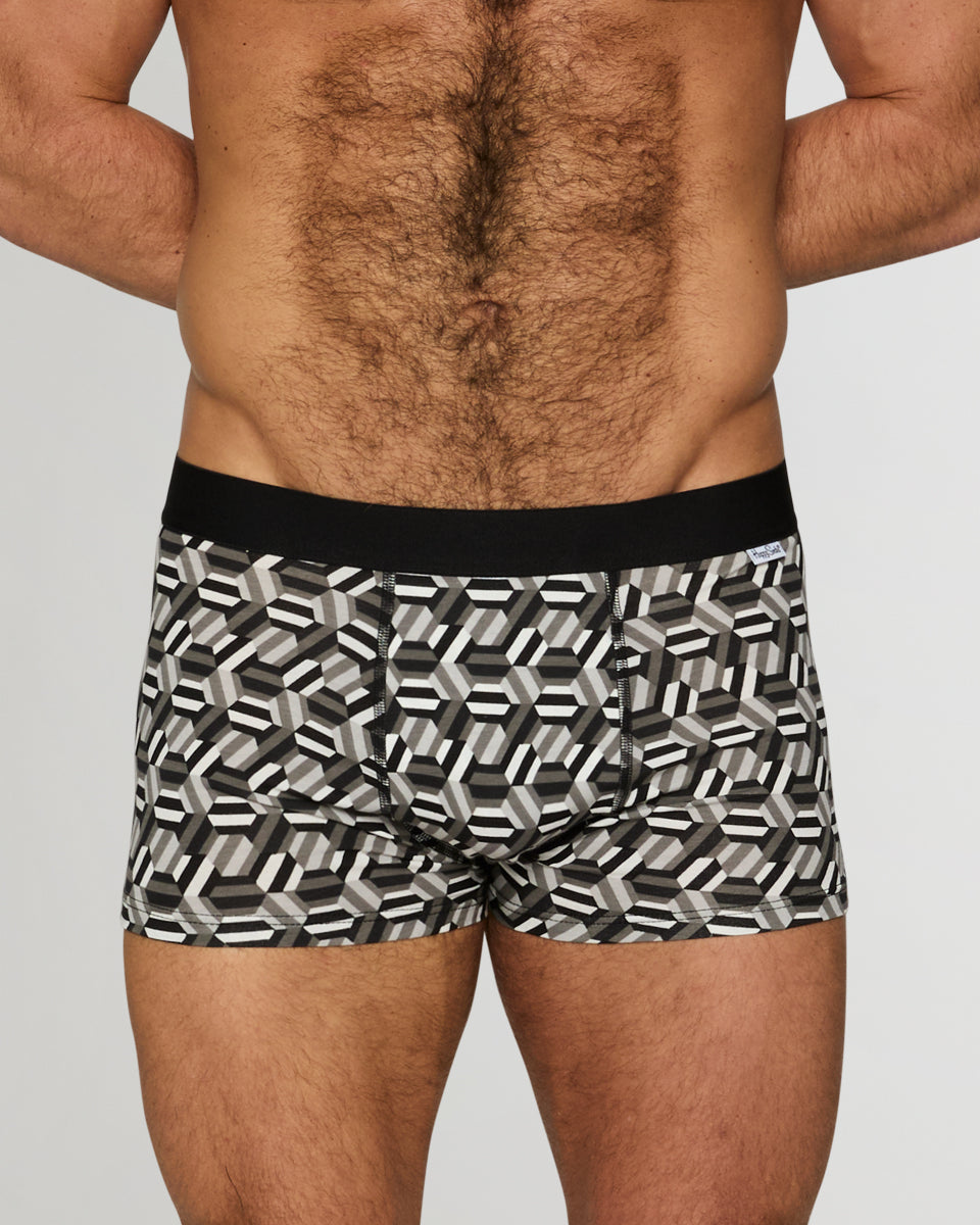 Happy Socks Hexagon Trunk Black-hexagon