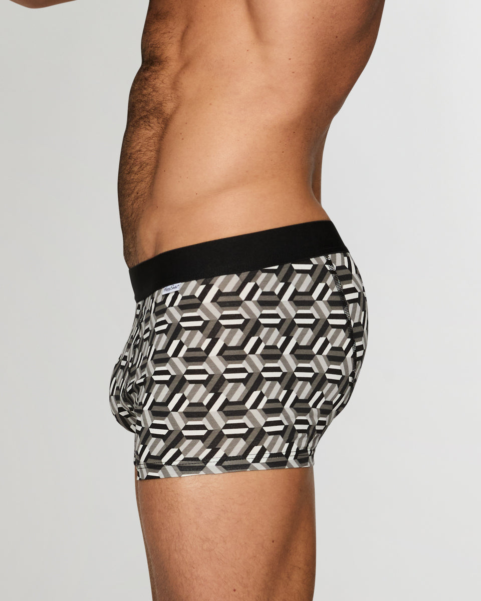 Happy Socks Hexagon Trunk Black-hexagon