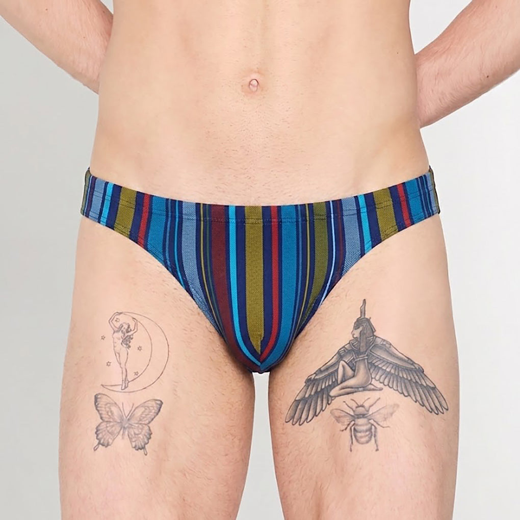 HOM Marni Swim Micro Brief Multicolor Stripes